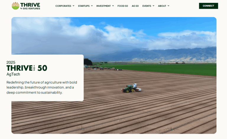 Thrive top 50 AgTech companies