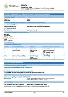 EliZea – Sigurnosno-tehnički list