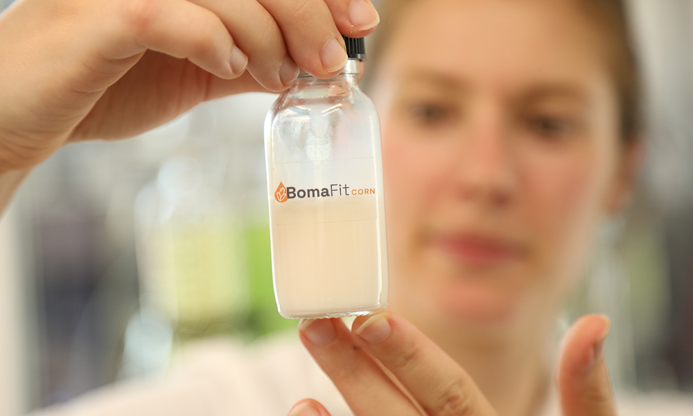 BomaFit Corn in laboratory