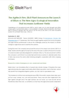 Launch of a new agro-ecological innovation